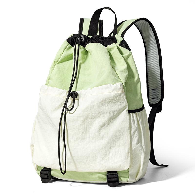 Large-Capacity Badminton&Tennis Racket Bag Multi-functional Drawstring Sports Backpack with Shoe Compartment for Fitness&Leisure
