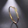Customized Name Bangles Stainless Steel Custom Name Personalized Letter Arabic Hebrew Jewelry Fashion Valentine's Day Gifts