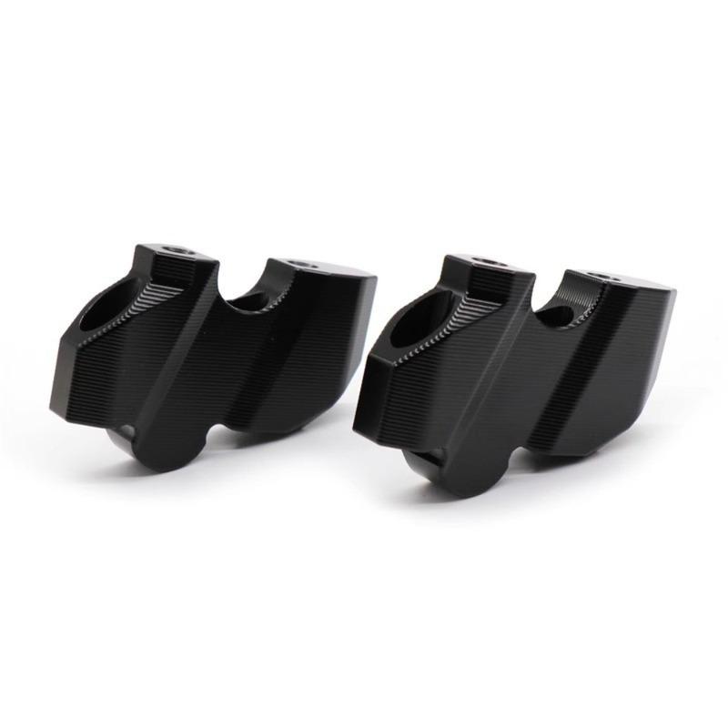 Black Motorcycle CNC Handlebar Bar Risers Clamps Kit For Harley Sportster S 1250 RH1250S -