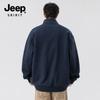 JEEP SPIRIT Men's Stand Collar Cardigan Sweatshirt