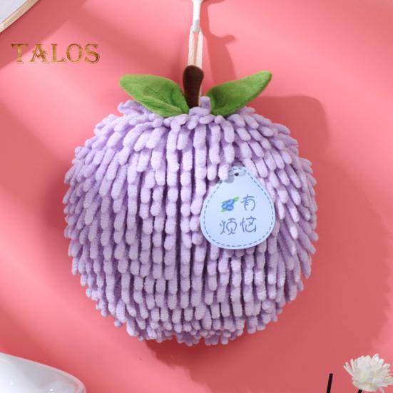 Chenille-Handtuch mit Aufhängeschlaufe, stark wasserabsorbierend, weiche, superfeine Fasern, verdickter Lappen, schmutzabweisend, wiederverwendbar, für die Reinigung von Küche und Bad