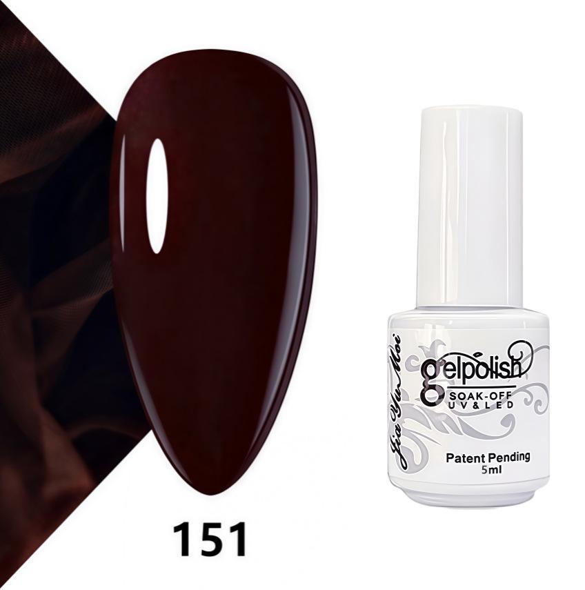 GELPOLISH Nail Art Set: Base, Top Coat, Transparent & White Gel Polishes