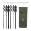 Outdoor Heavy-Duty Tent Peg Set with Storage Bag