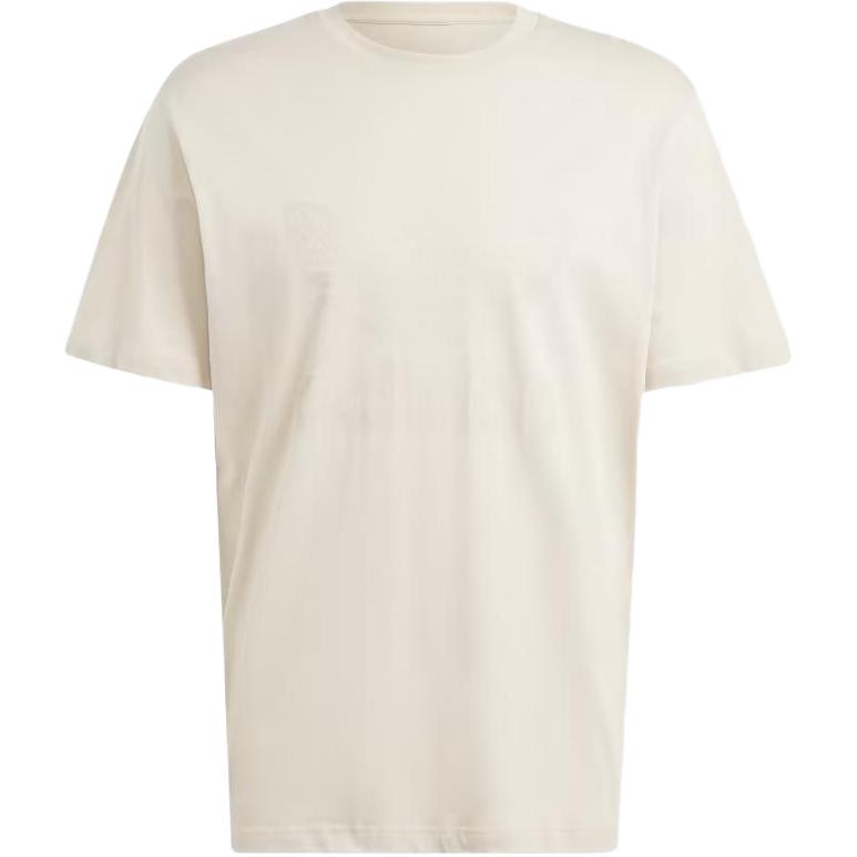 Adidas Originals T Shirts Men s Beige Crew Neck Moderate Straight Fit IJ7462 S