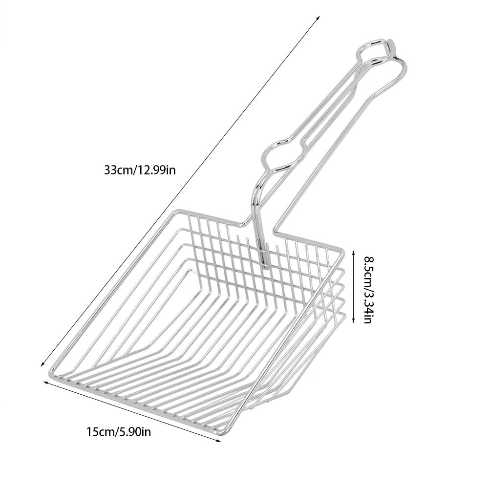 Metal Kedi Kumu Küreği Poop Pet Kum Küreği Temizlik Aleti Delikli Tasarım