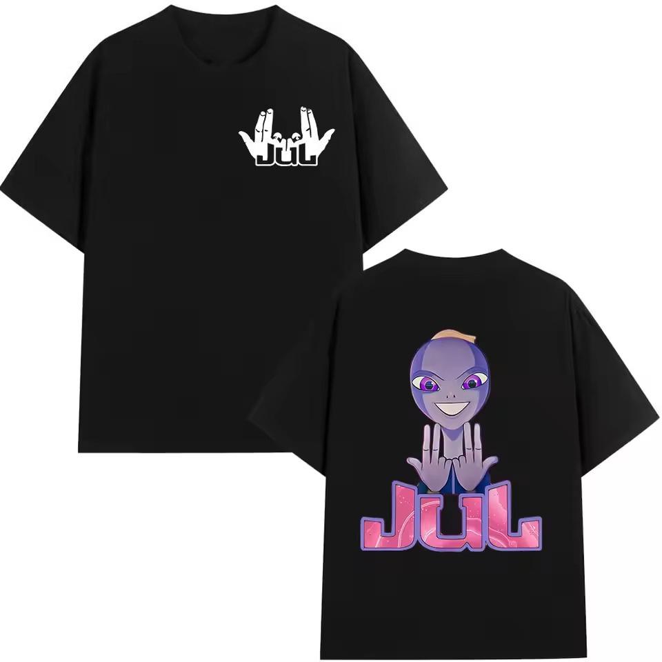 Rapper Jul Graphic TShirt Unisexs Unisex Clothing Fashion Hip Hop Y2k Top Casual Cotton Short Sleeve Oversized TShirts Streetwear