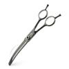 7.0 Inch JP440C Curved Fine-Tooth Pet Grooming Scissors with Case