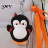 Penguin Plush Toy with Squeaker, Cartoon Keychain Plushie Pendant, Stuffed Animal Doll for Backpack Bag Charm Ornament