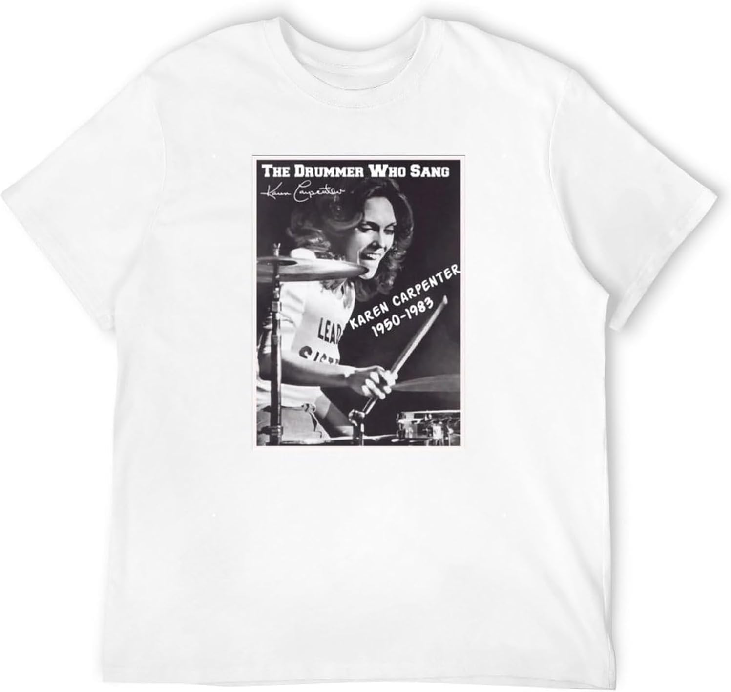 Karen Carpenter The Drummer Who Sang T Shirt Men XL белый