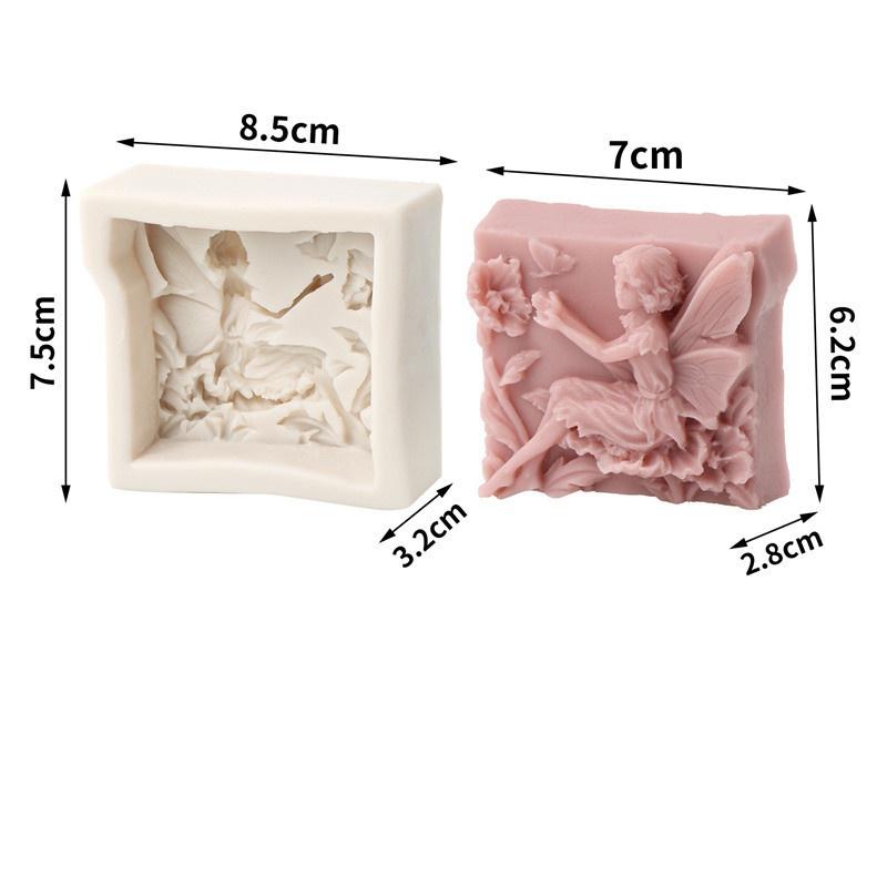 Candle Mold Non-stick Plaster Mold Baking Mold Flexible For Home Decoration DIY Projects Gift Making