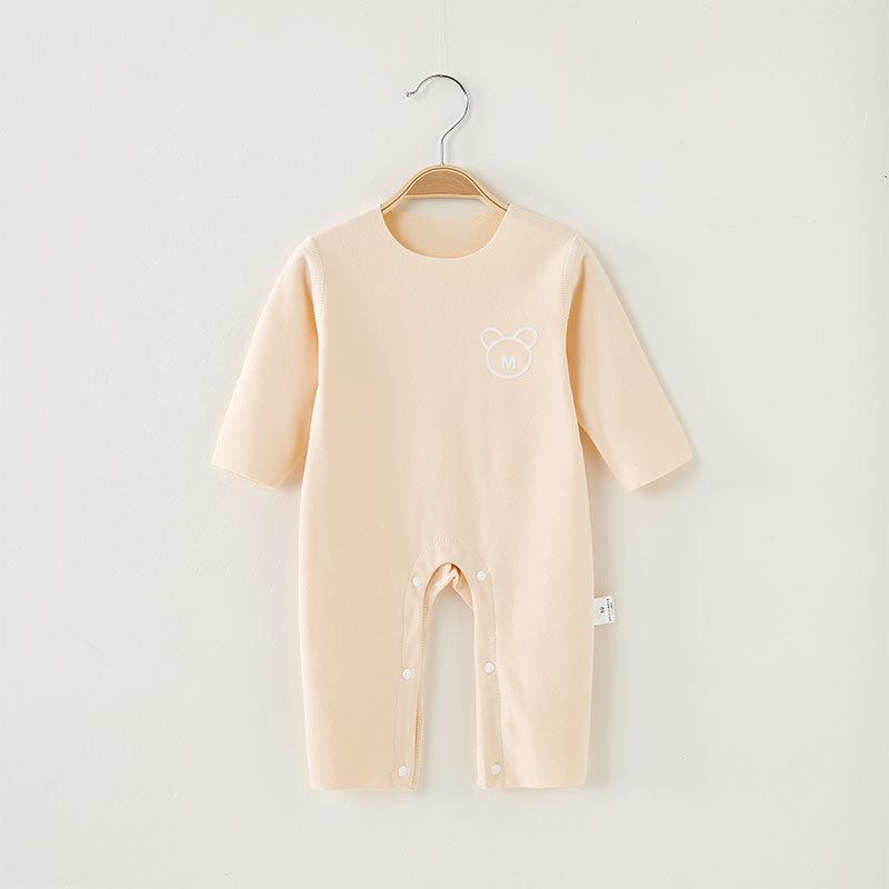 

Cozy Fleece Baby Romper for Boys & Girls - Warm Onesie for Spring, Autumn & Winter 66cm бежевый