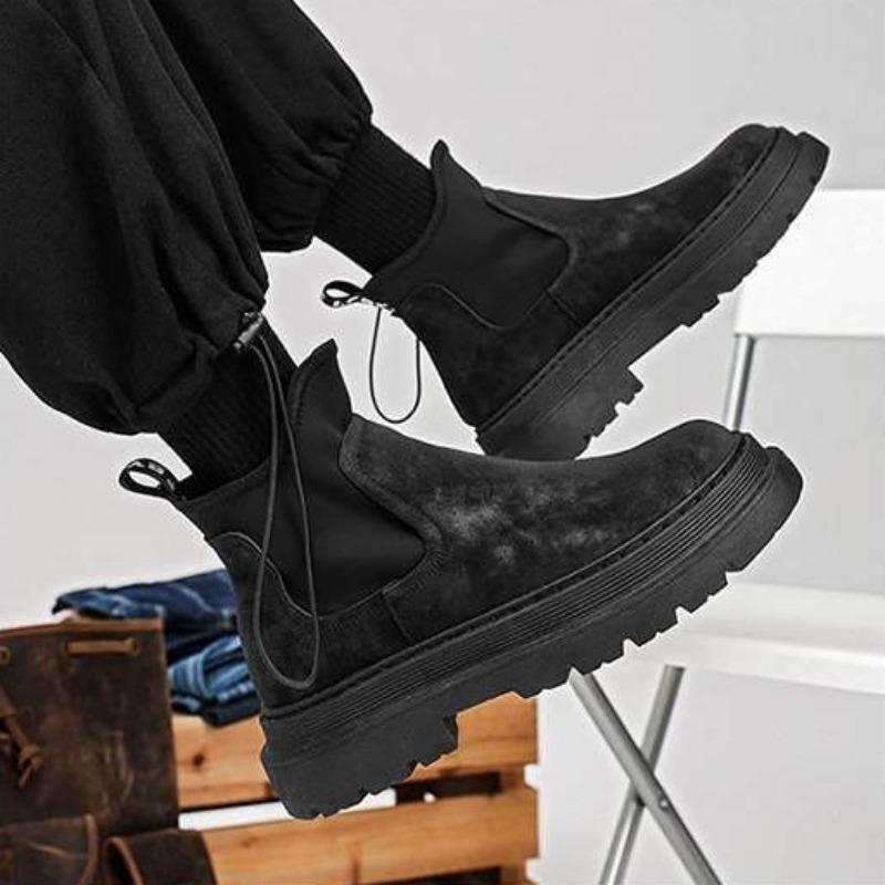2025 Autumn Winter Luxury Men Oxfords Boots British Designer New Business Vintage Chelsea Boots Male Classic Slip On Ankle Boots