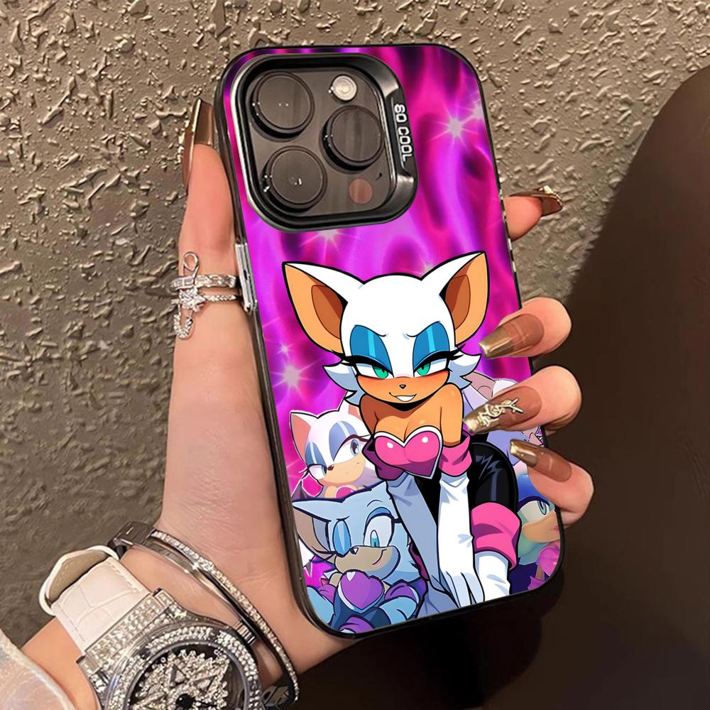 Anime Rouge Phone Case for iPhone 17 16 15 14 13 12 11 X XR XS Air Pro Max Plus Black Colorful Silver Cover