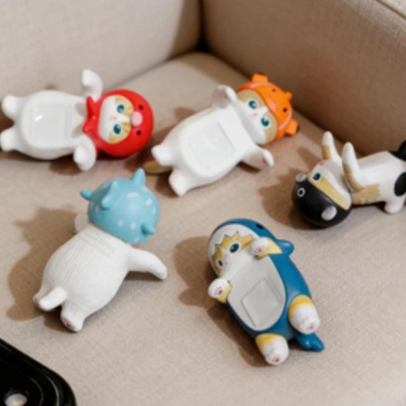 Neueste Mofusand Ozeanparty Niedliche Katzenpuppe Handgehaltene Mobile Partydekoration Desktop-Ornament Überraschende Geburtstagsgeschenke