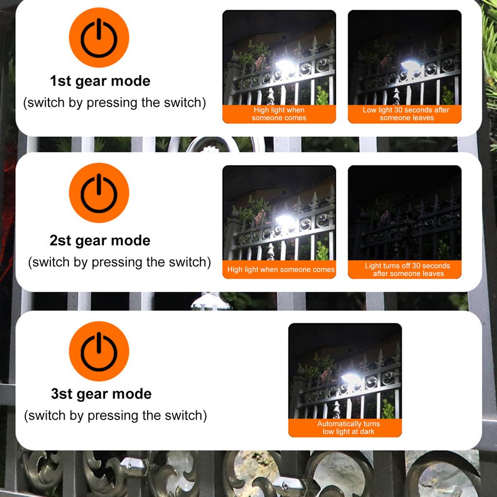 Venkovní solární nástěnné světlo na terasu LED noční světlo na plotové světlo s vestavěnou baterií Vysoká doprava