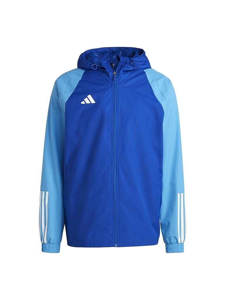 Adidas TIRO23 ADV All-Weather Jacket for Men, DI376-IC4572, for Futsal, Practice, Training, and Club Activities, Soccer, Size J/XL (Team ROYBLU)