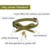 PetSoKoo Cute Bowtie Cat Collar with Bell. Japanese Stylish Bowknot & Fish Charm. Safety Breakaway, Soft, Lightweight, for Girl Boy Male Female Cats