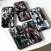 TWD Walking Dead Character  Phone Case Silicone Soft For IPhone 16,17,15,11,13,12,14,Mini,Pro,Max,Plus,Air,E Black