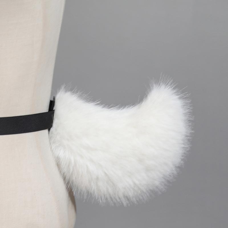Plüsch Kaninchenschwanz Niedliches Tier Schafschwanz Cosplay Hasenschwanz Lolita Kostüm Zubehör Party Karneval Verkleidung Performance Requisite
