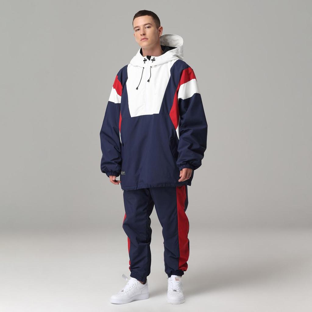 Unisex Hip Hop Style Waterproof & Windproof Snowboard Suit Set