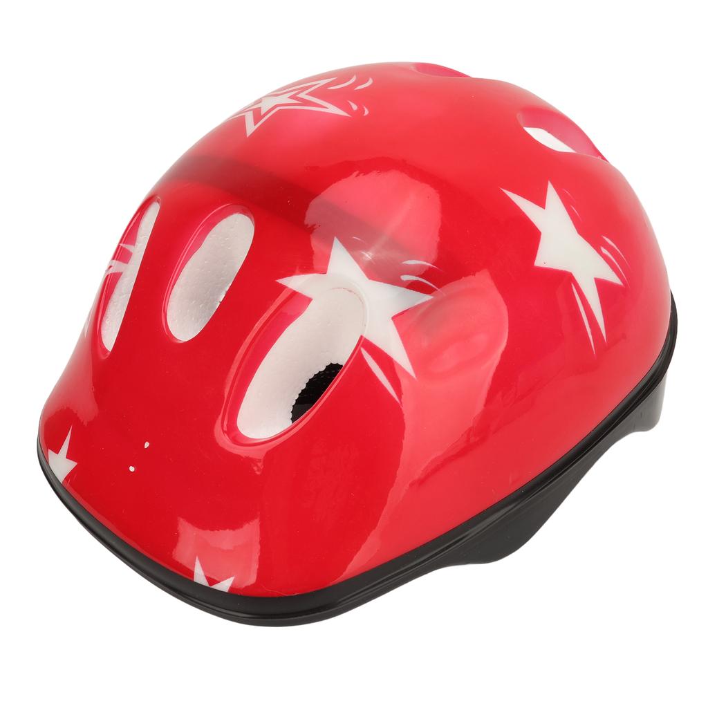Skateboard Cycling Helmet for Kids Lightweight Adjustable Ventilation Bicycle Helmet for Children Red