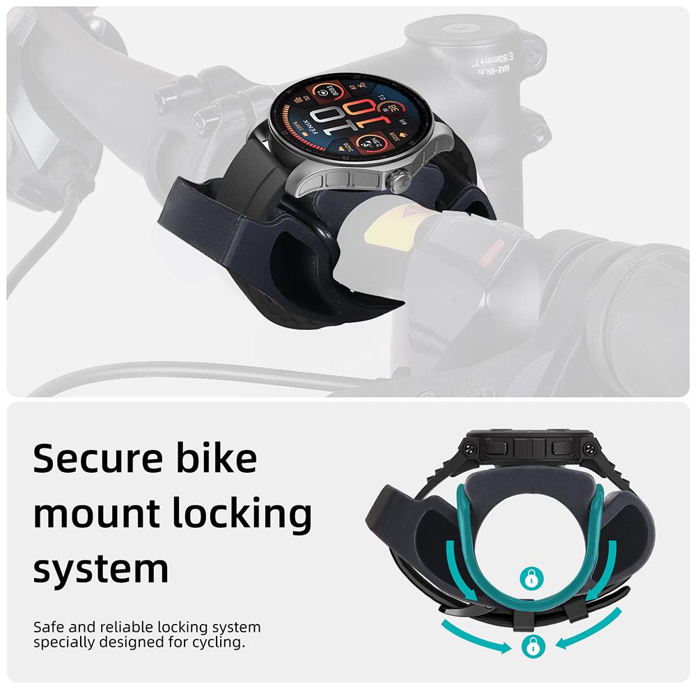 Fahrrad Uhr Halterung Silikon Fahrrad Lenker Uhr Halter Universell Reiten Smartwatch Halterung für TOMTOM/TICWATCH/SUUNTO Uhr