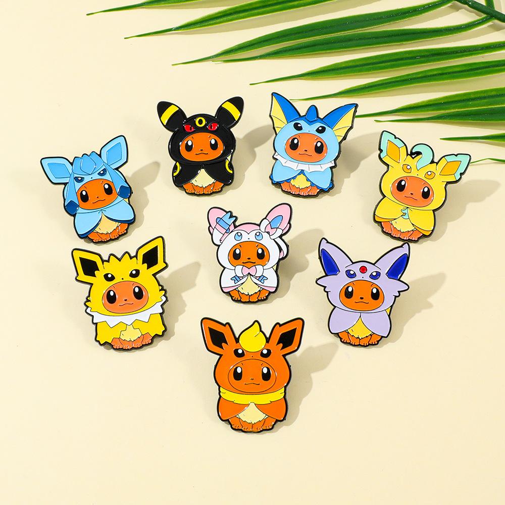 Pokemon Enamel Pin Cute Anime Movies Metal Brooches Badges Children Lapel Pins for Backpack Brooch On Clothes Jewelry Pins