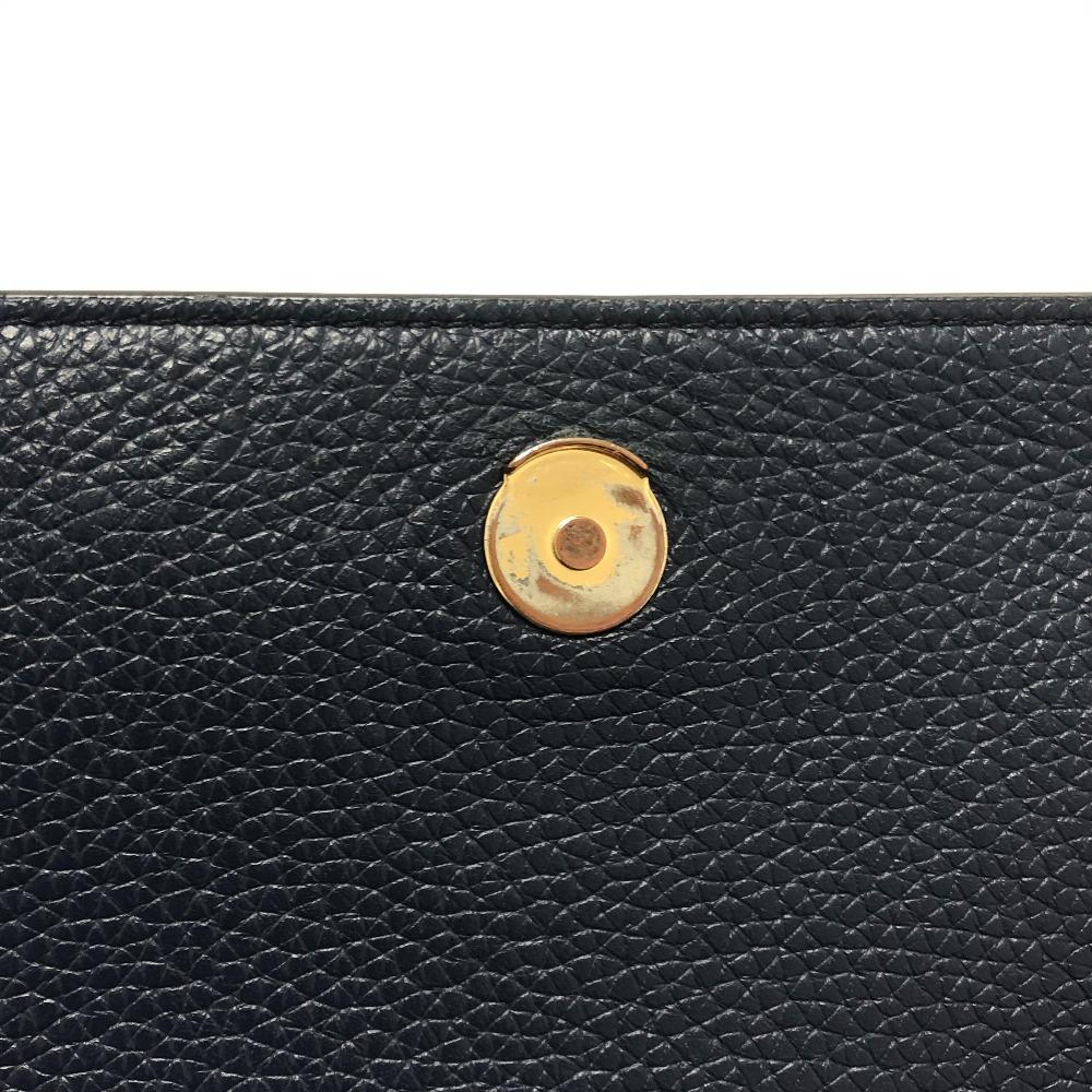 Tory Burch Logo fringe Shoulder Bag Leather blue/SilverHardware