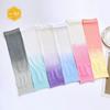 Summer Women Gradient Cool Feel Arm Sleeves UV Protection Ice Silk Arm Cover for Outdoor 