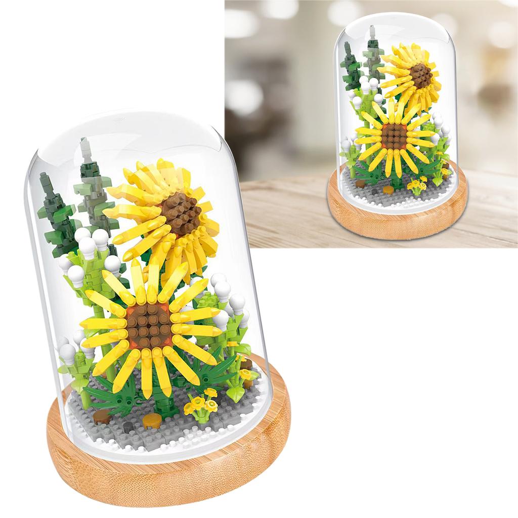 Plant Building Blocks Miniature DIY Building Blocks Bouquet Potted Plants Ornaments Decoration Toys
