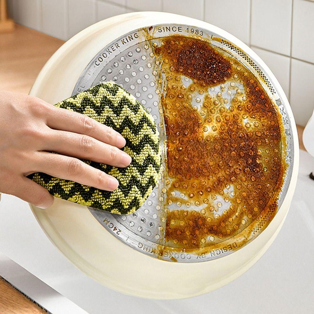 Water Drop Shape Dish Scrubber Sponge Non Scratch Kitchen Sponge Cleaning Pad  Kitchen Accessories