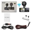 Wireless WiFi Dash Cam: HD Car Recorder with Mobile Phone Sync and Three-Way Video Capture