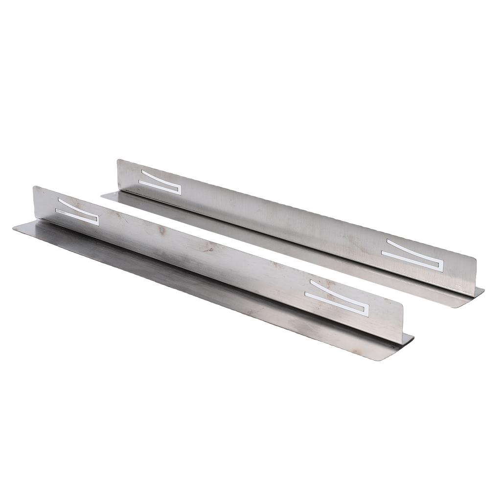 1 Paar 35CM Edelstahl Herdspaltabdeckung Küchenarbeitsplatten-Spaltfüller für Gasherd Induktionskochfeld