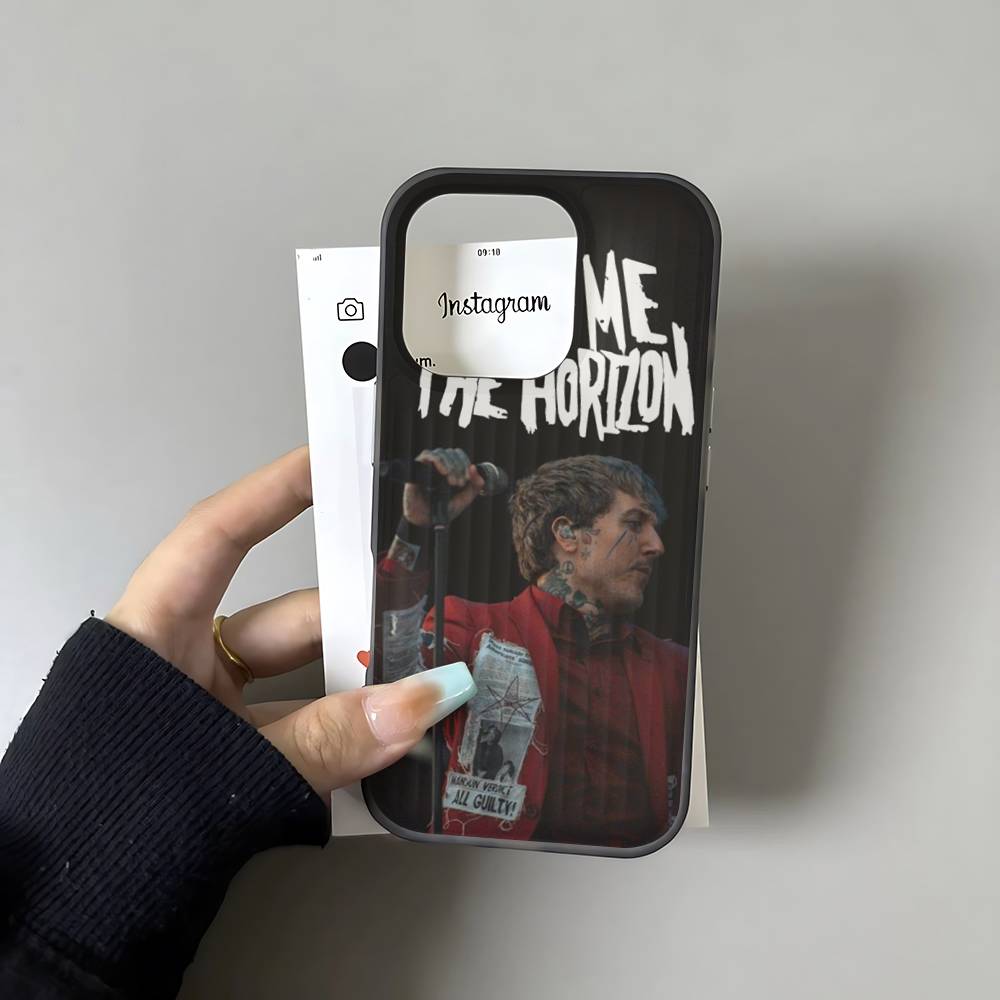 Band B-Bring Me The H-Horizon Soft Corrugated Transparent Phone Case For IPhone 17 15 16 11 12 13 14 Pro Max Plus Pro