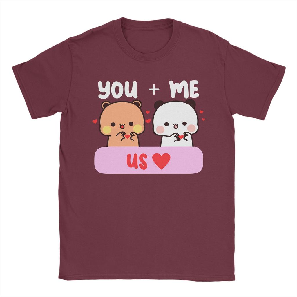 Dudu Bubu Love You And Me Makes US Cotton TShirt For Mens Summer O Neck Hippie Tee Shirt Plus Size Wholesale Tops