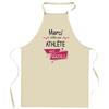 Kitchen Apron - Athlete Thank You Awesome - Breton Print - Durable Cotton - Made In France