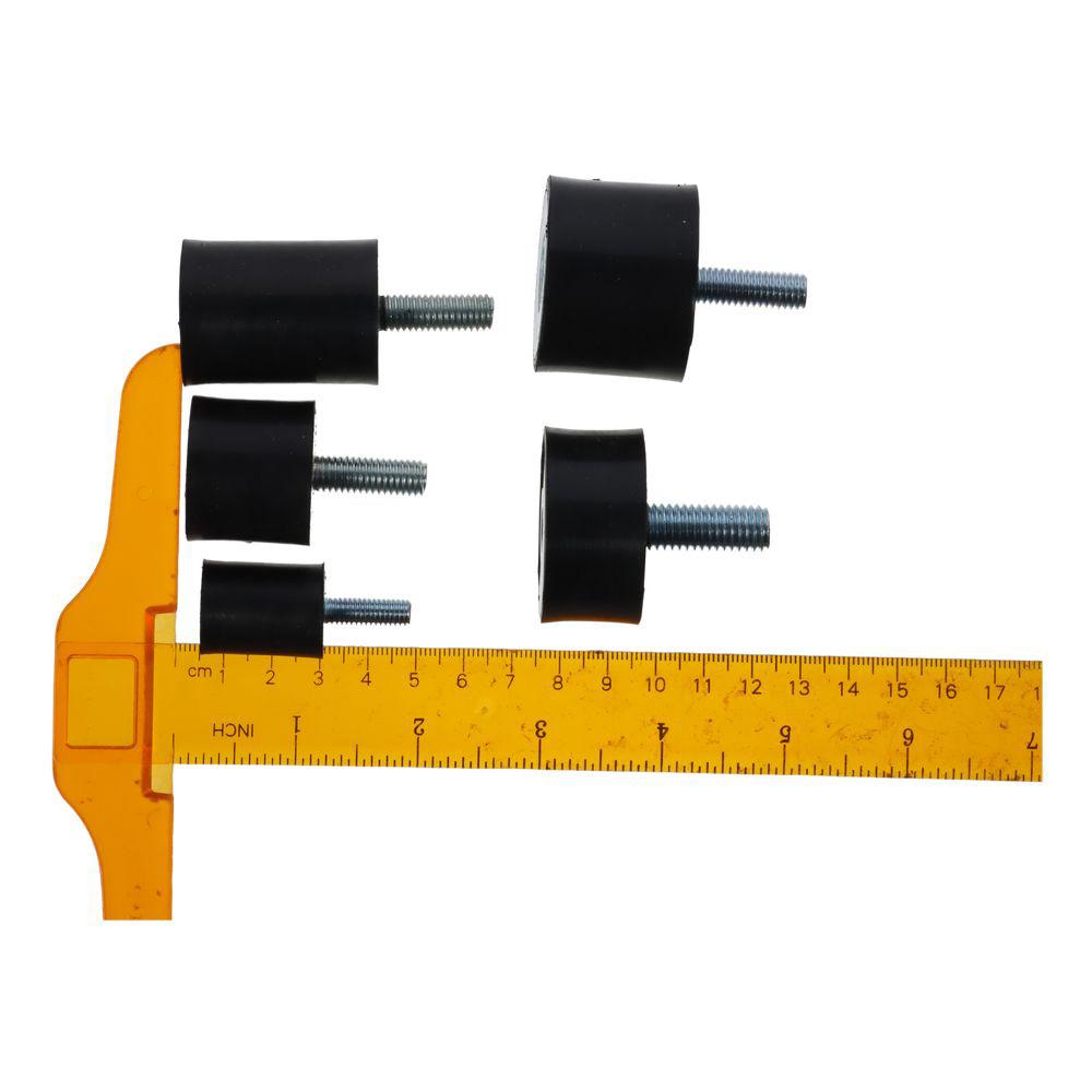 M6 M8 M10 Thread Rubber Mounts Black Crash Pad Damper Type VD Vibration Isolators  Boat Car