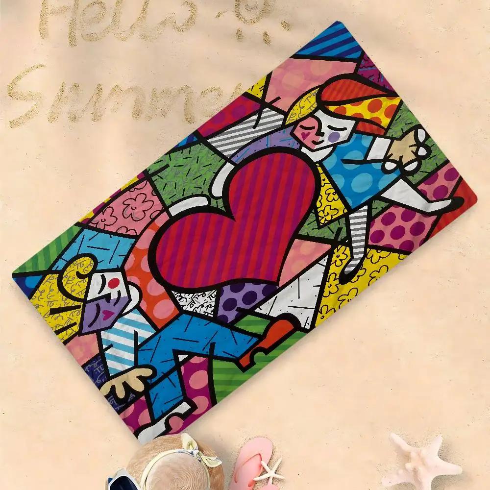 Britto Cartoon Beach Towel Cute Kawaii Room Decor Bath Girls Children Hand Towels For Bathroom Shower