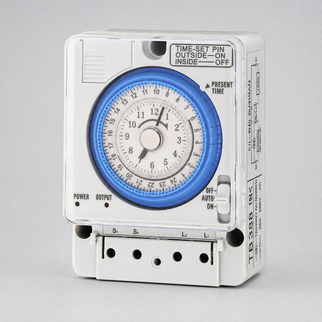 24-Hour Mechanical Time Switch Manual on off Reliable