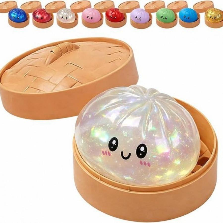 Jouet de décompression musical simulé Baozi à pincer Jouets Baozi à presser Jouet Baozi à torsion