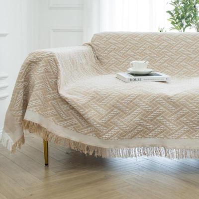 Copridivano in cotone e lino, coperta, tinta unita, antiscivolo, per divano, per soggiorno, arredamento, arazzo, copridivano