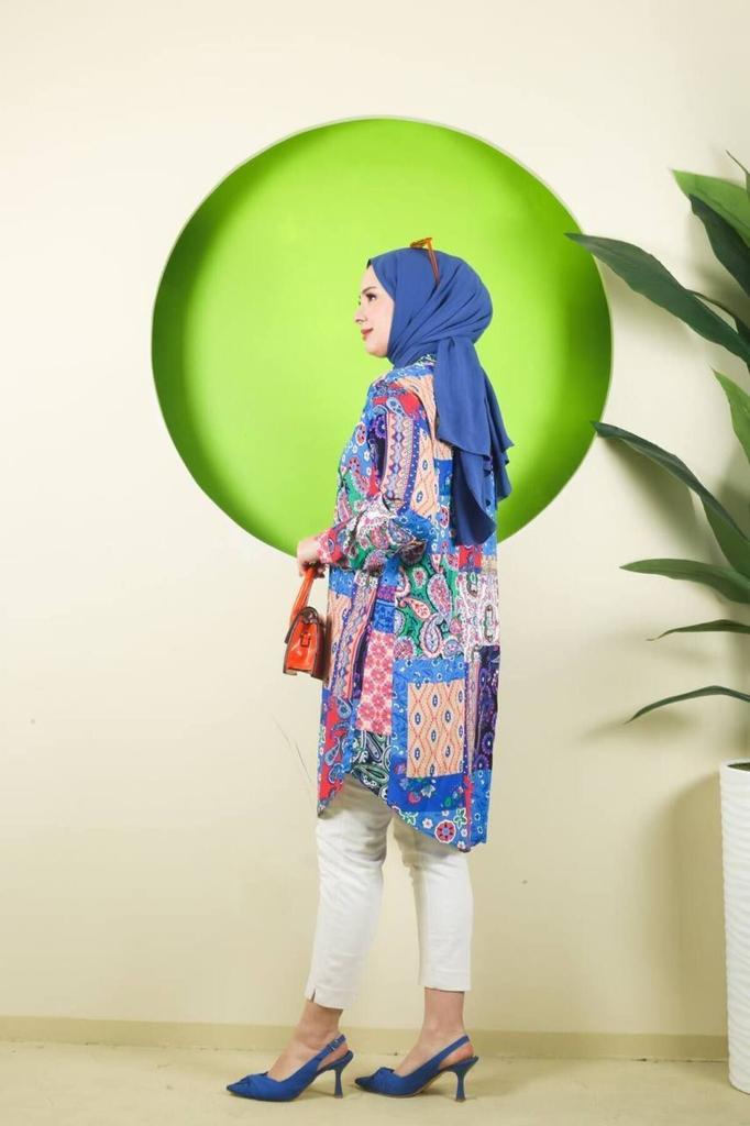 Tunica pentru Femei Mărime Mare Model Alaçati Cămașă Tunica