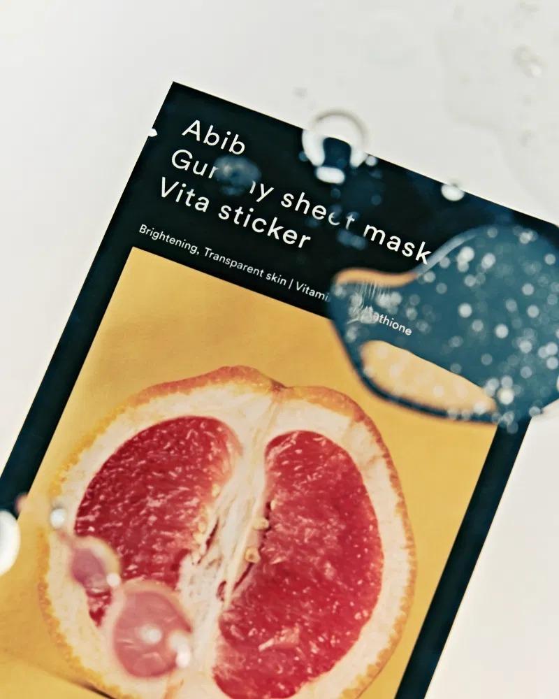 Abib Gummy Sheet Mask Vita Sticker Brightening Revitalizing 27ml 10 Sheets Korean Skincare Sheet Mask