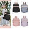 Nylon Water-Resistant Backpack Large Capacity Fashion Checkered Travel Bag