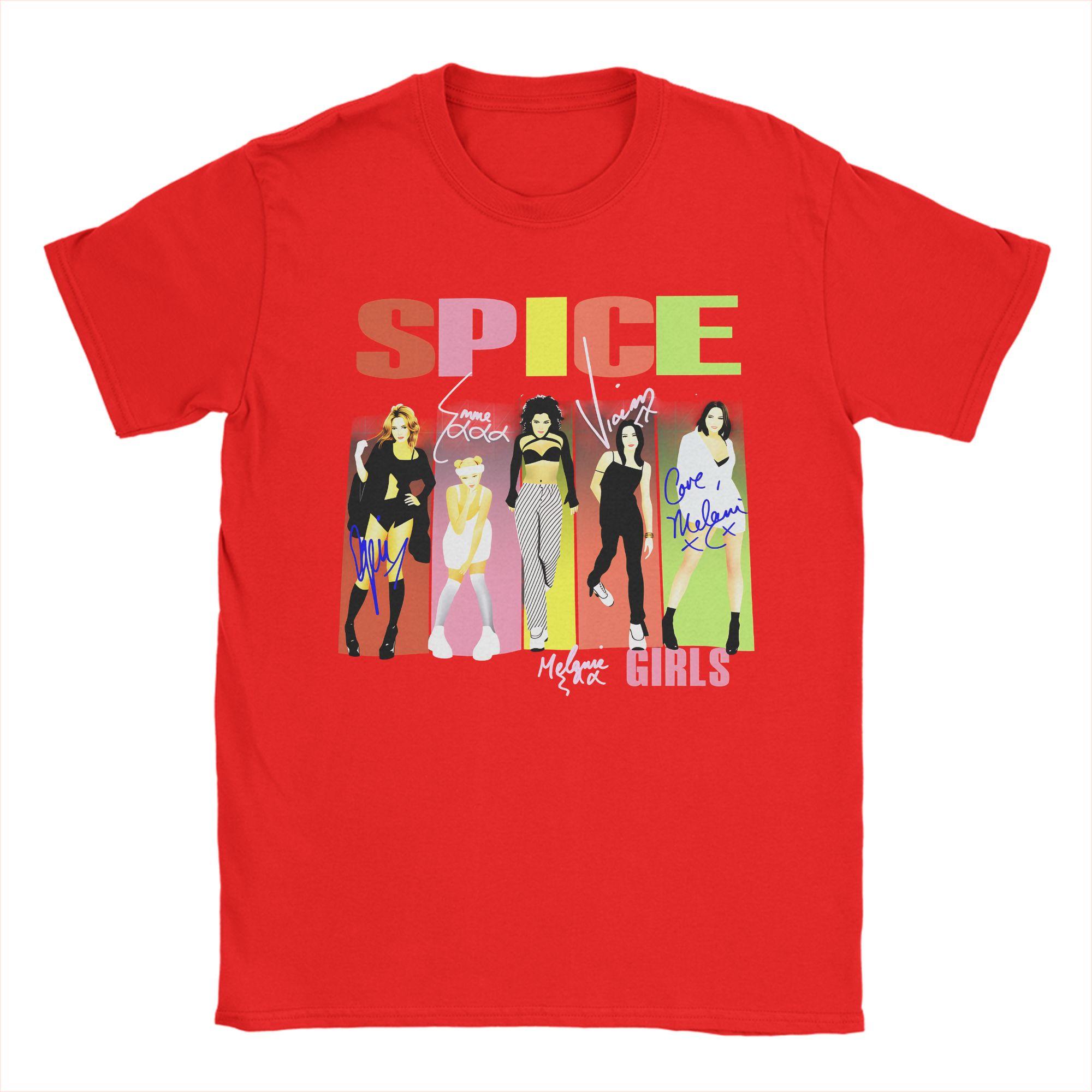 

Men SPICE GIRLS WORLD TOUR TShirts Cotton Top Tees Summer Y2K Funny ShortSleeved TShirt O Neck Fashion Casual Tshirt S
