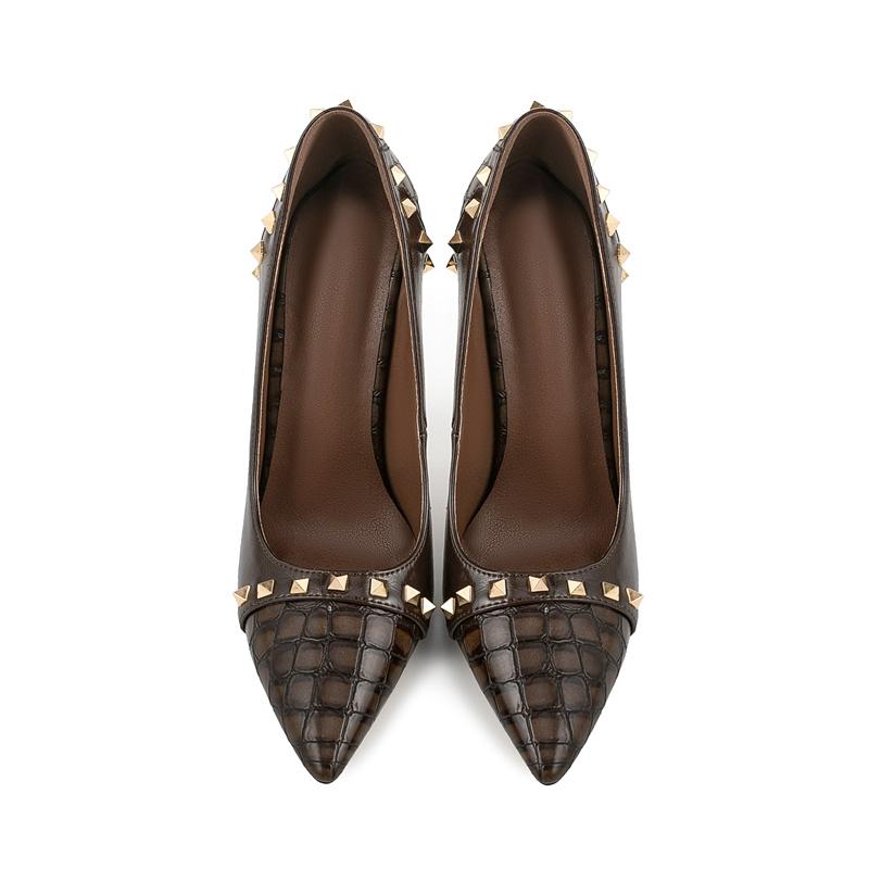 Fashion New Fashion Minimalist Commuting 12cm High Heels Shose Spring Autumn Shallow Mouth Pointed Sexy Women Single Shoes Size 35-47