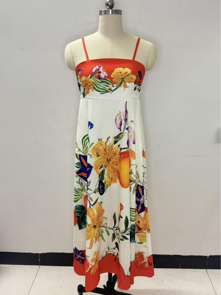 Europäisches & Amerikanisches Lässiges Mode-Maxi-Slip-Kleid - Strandstil Bedruckt für Damen (2026)