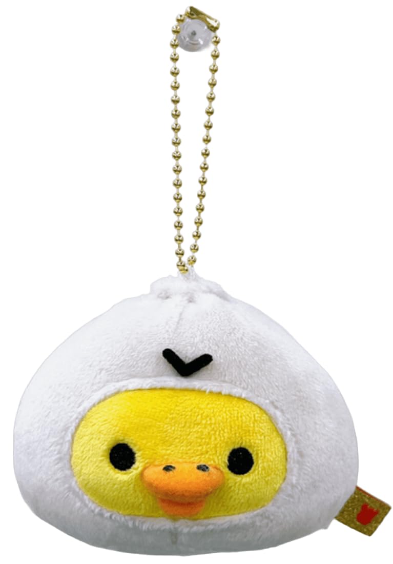 

[San-X] Rilakkuma More Chinese Series Hanging Plush Toy, Meat Bun (Kiiroitori), Height approx. 65mm MO87701