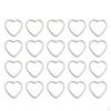 Pack of 20PCS Alloy Heart Shape Findings Charms For Jewelry Bracelet Necklace Earrings Making Craft