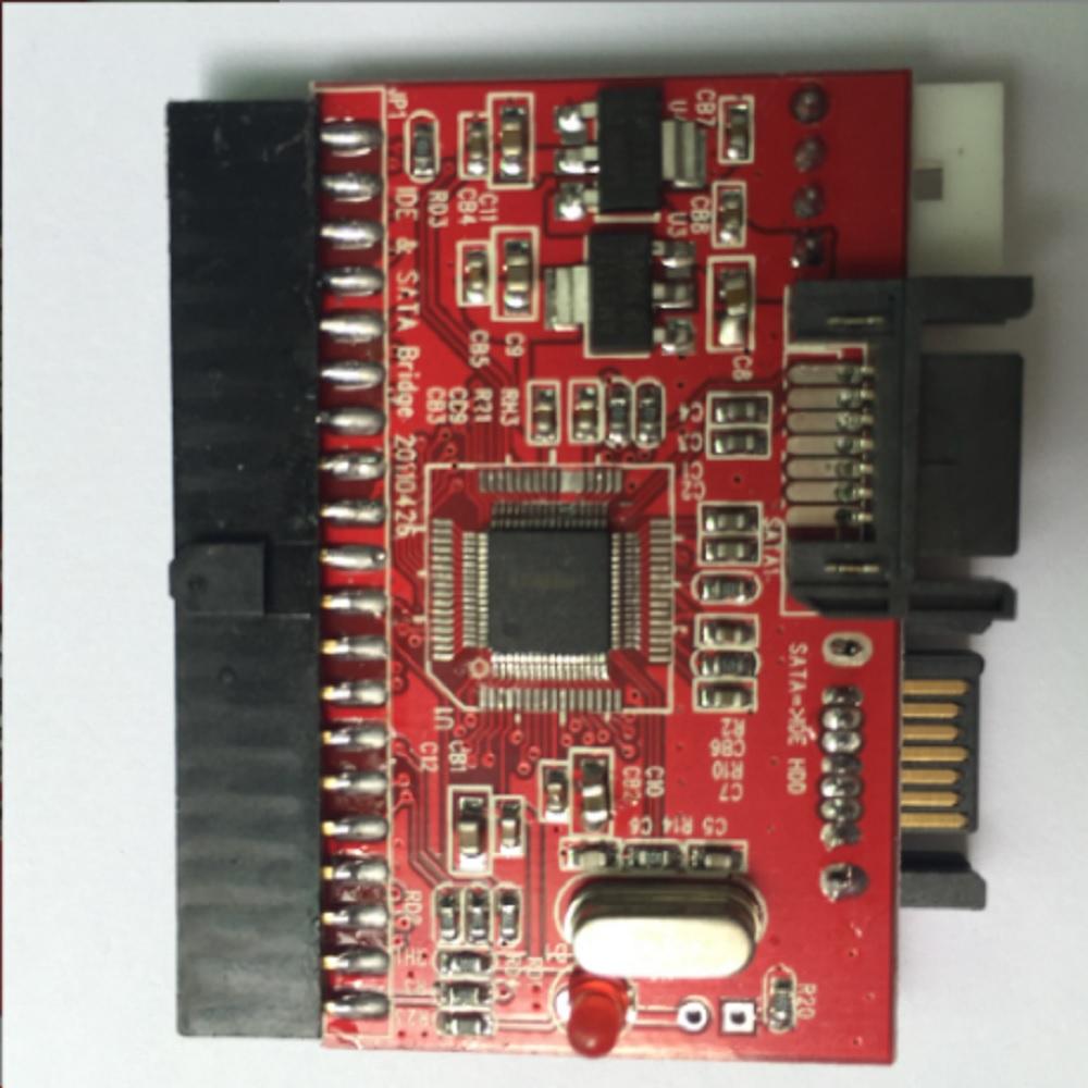 SATA to IDE or IDE to SATA Hard Disk Card Adapter Converter w/ Date Power Cable